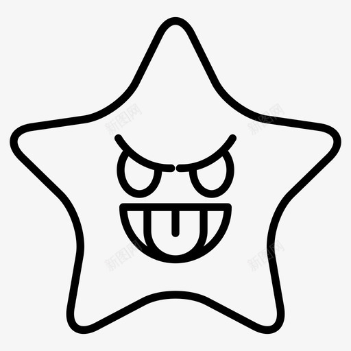明星愤怒厚脸皮图标svg_新图网 https://ixintu.com 厚脸皮 愤怒 明星 舌头 表情