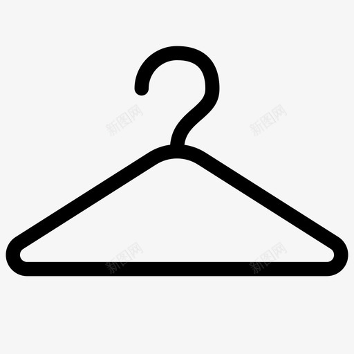 衣架精品店衣帽间图标svg_新图网 https://ixintu.com 服装 标准站点图标 精品店 衣帽间 衣架 配件