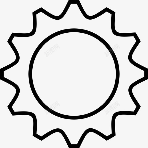 齿轮工程机械图标svg_新图网 https://ixintu.com 加工 工程 机械 设置 齿轮
