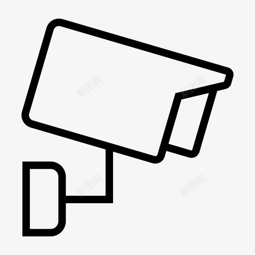 闭路电视摄像机保护安全图标svg_新图网 https://ixintu.com 保护 图标 基本 安全 摄像机 监视 闭路电视
