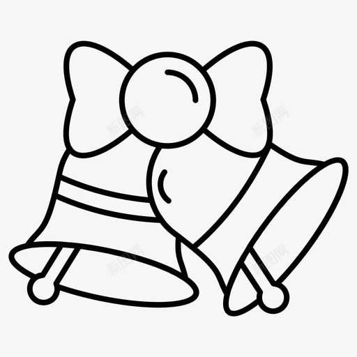 钟声圣诞节铃声图标svg_新图网 https://ixintu.com 圣诞节 钟声 铃声
