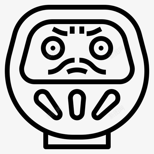 daruma玩偶日本图标svg_新图网 https://ixintu.com daruma 日本 日本小人 玩偶