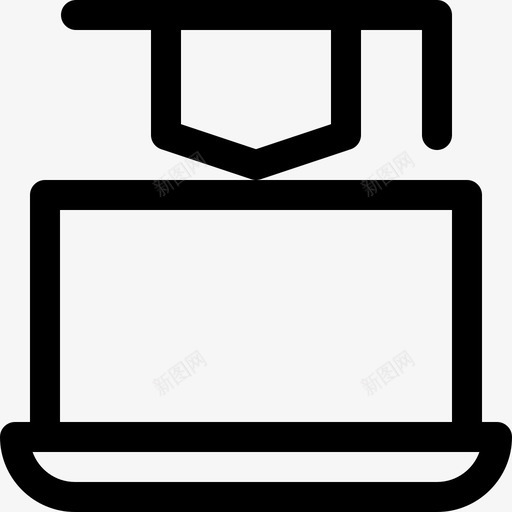 培训在线学习37线性图标svg_新图网 https://ixintu.com 在线学习 培训 线性