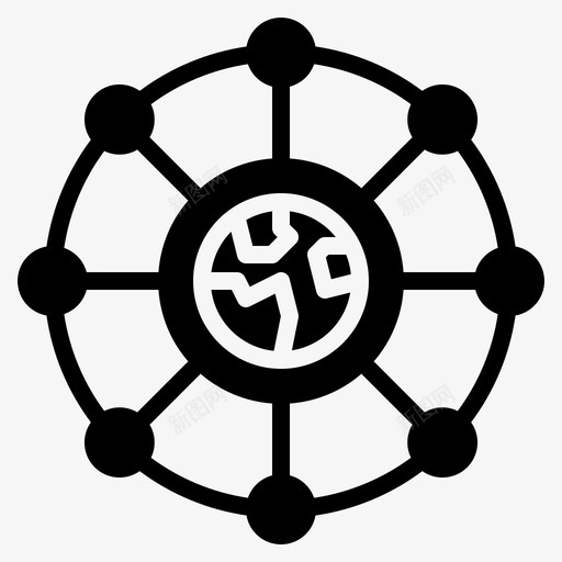 全局总体整体图标svg_新图网 https://ixintu.com 世界 全局 字形 总体 想法 整体