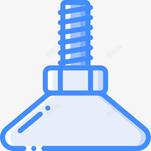 脚五金器具4蓝色图标svg_新图网 https://ixintu.com 五金 器具 蓝色