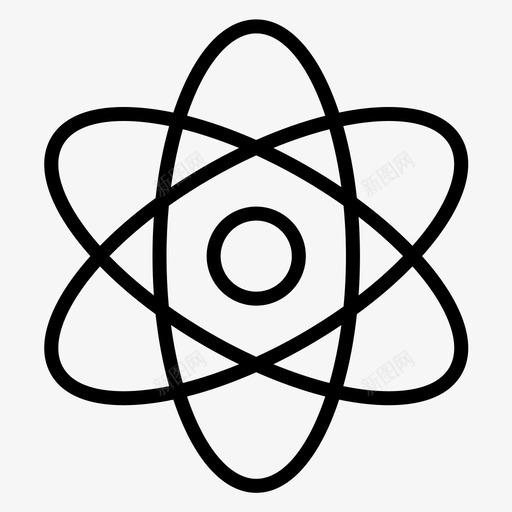 原子能量绿色图标svg_新图网 https://ixintu.com 原子 垃圾常规行集159 绿色 能量