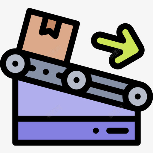 输送机批量生产13线性颜色图标svg_新图网 https://ixintu.com 批量生产 线性 输送机 颜色