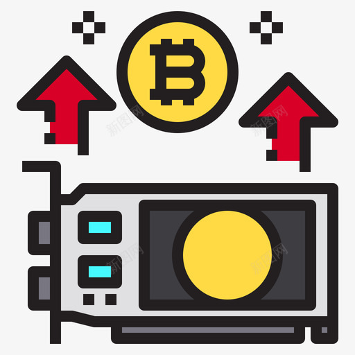 比特币加密货币74线性颜色图标svg_新图网 https://ixintu.com 加密 比特 线性 货币 颜色
