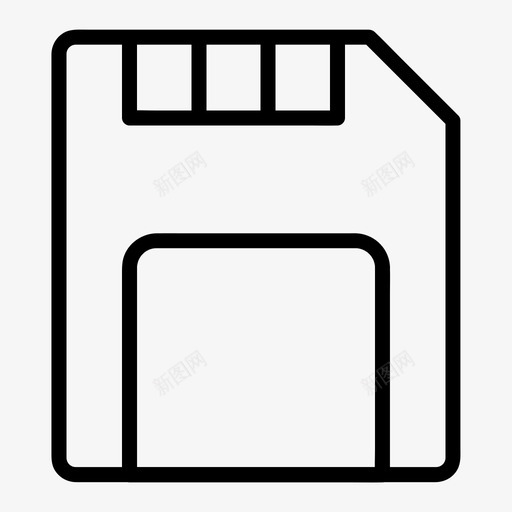 存储卡电子保存图标svg_新图网 https://ixintu.com sd 保存 存储 存储卡 电子 配件