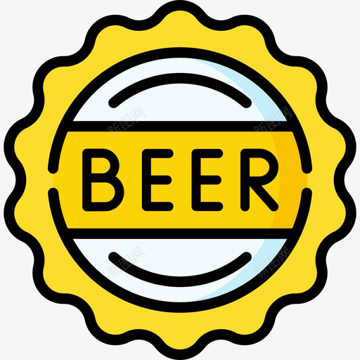 啤酒啤酒51线性颜色图标svg_新图网 https://ixintu.com 啤酒 线性 颜色