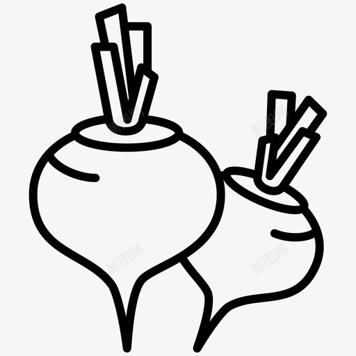 甜菜根食物蔬菜和水果图标svg_新图网 https://ixintu.com 甜菜根 蔬菜和水果 食物