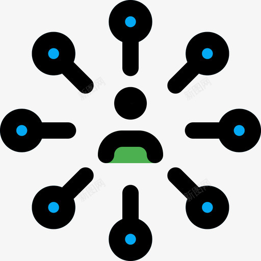 网络商业412线性颜色图标svg_新图网 https://ixintu.com 商业 线性 网络 颜色