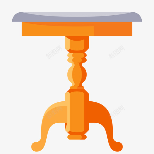 桌子家具145扁平图标svg_新图网 https://ixintu.com 家具 扁平 桌子