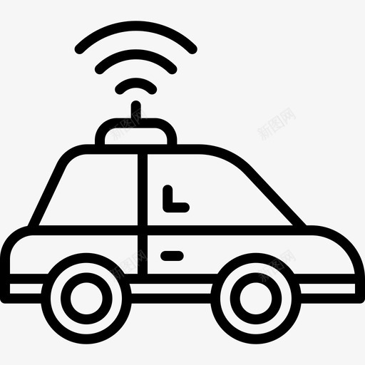 自动驾驶汽车技术96线性图标svg_新图网 https://ixintu.com 技术96 线性 自动驾驶汽车