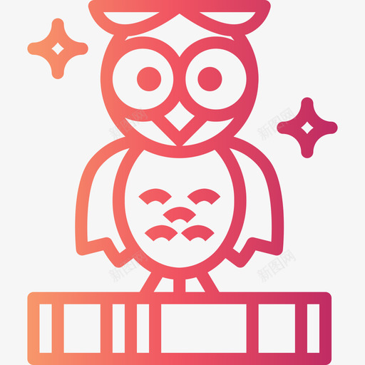 智慧大学34梯度图标svg_新图网 https://ixintu.com 大学 智慧 梯度