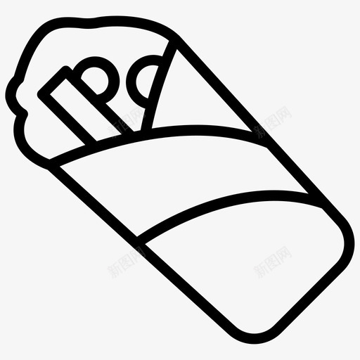 包装面包快餐图标svg_新图网 https://ixintu.com 包装 图标 快餐 沙瓦 系列 薯条 面包