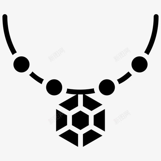 钻石吊坠项链夏威夷珠宝图标svg_新图网 https://ixintu.com 吊坠 图标 夏威夷 珠宝 符号 钻石 雕文 项链