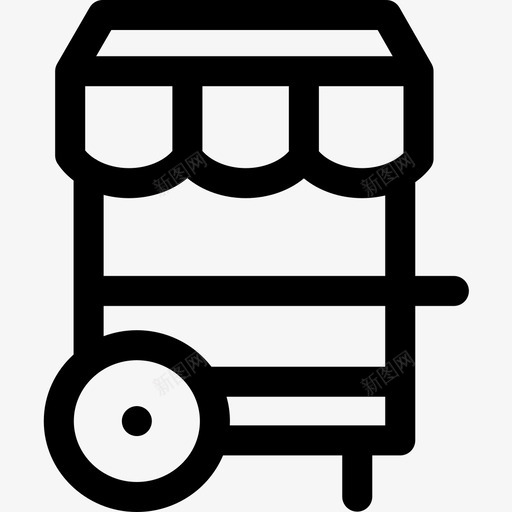 冰淇淋车城市公园20直线型图标svg_新图网 https://ixintu.com 冰淇淋车 城市公园20 直线型