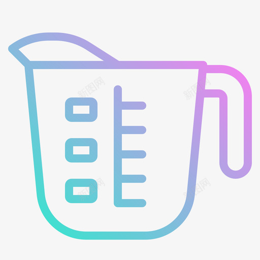 量杯咖啡机2梯度图标svg_新图网 https://ixintu.com 咖啡机 梯度 量杯