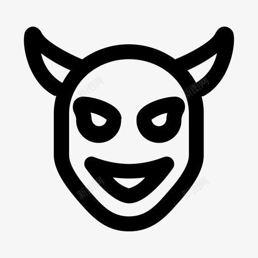 恶魔邪恶地狱图标svg_新图网 https://ixintu.com 万圣节排队 地狱 恶魔 红色 邪恶