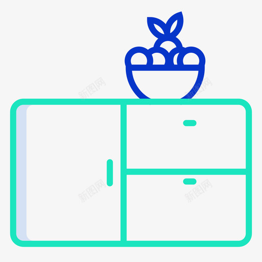 衣柜家具装饰3轮廓颜色图标svg_新图网 https://ixintu.com 家具 衣柜 装饰 轮廓 颜色