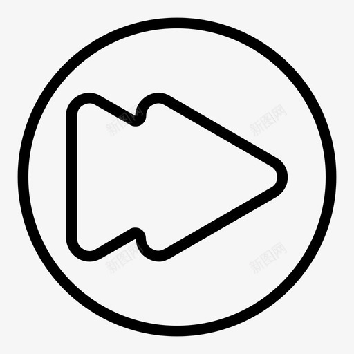 前进音频快进图标svg_新图网 https://ixintu.com 前进 多媒体 快进 视频 音乐 音频