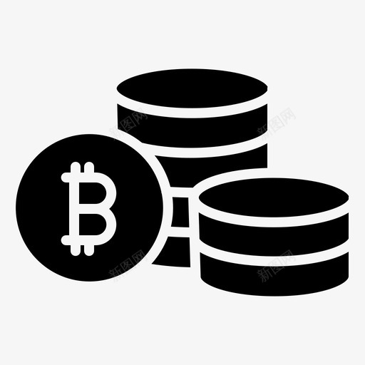 硬币比特币101实心图标svg_新图网 https://ixintu.com 实心 比特 硬币