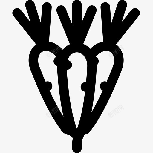 萝卜健康天然图标svg_新图网 https://ixintu.com 健康 天然 纯素 萝卜 蔬菜