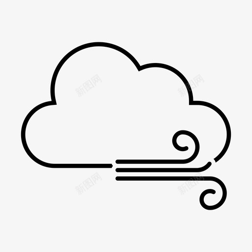 风云冷图标svg_新图网 https://ixintu.com 云 冷 天气 弦 风