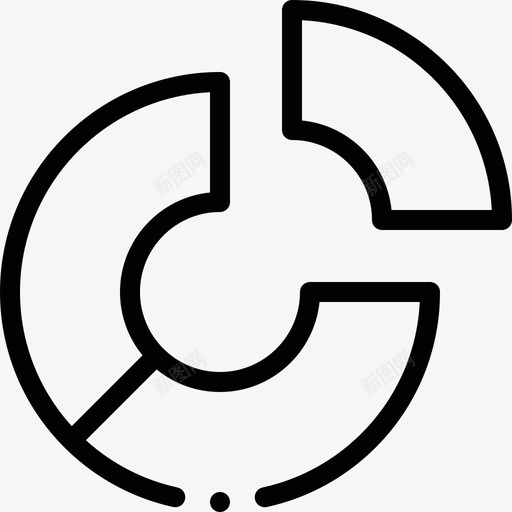 饼图数字营销137线性图标svg_新图网 https://ixintu.com 数字 线性 营销 饼图
