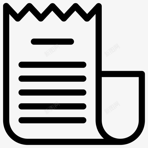 破损的报纸文件档案图标svg_新图网 https://ixintu.com 文件 档案 生意 破损的报纸