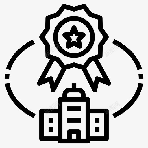 标准企业保证图标svg_新图网 https://ixintu.com 企业 保证 奖励 标准 社会责任 质量