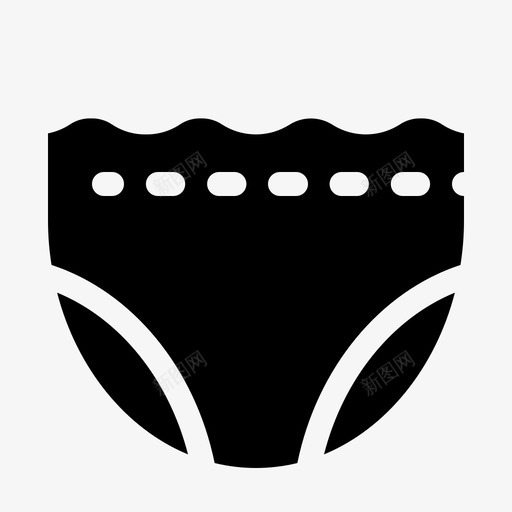 尿布宝贝孩子图标svg_新图网 https://ixintu.com 可爱 婴儿字形 孩子 宝贝 尿布