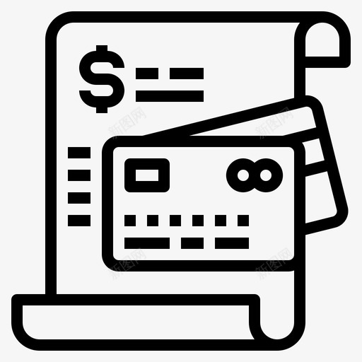信用卡fintech29线性图标svg_新图网 https://ixintu.com fintech 信用卡 线性