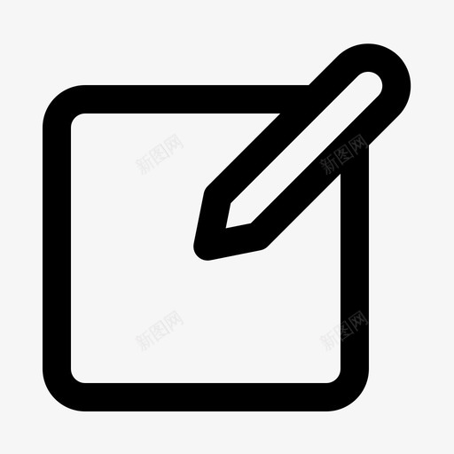 撰写文案编辑图标svg_新图网 https://ixintu.com 001行 书写 撰写 文案 界面 编辑 铅笔
