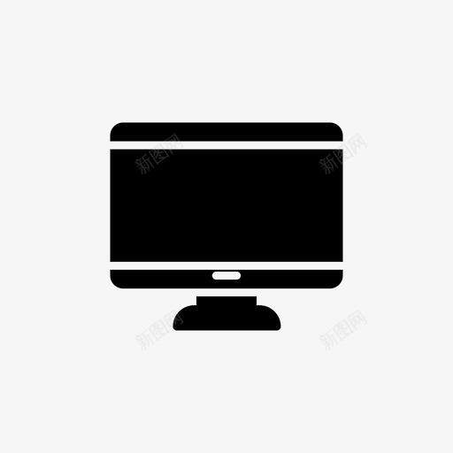 监视器图标电视小工具设备图标字形样式svg_新图网 https://ixintu.com 小工具设备图标字形样式 电视 监视器图标