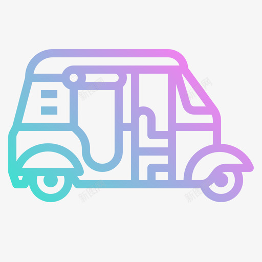 Ricksaw公共交通15坡度图标svg_新图网 https://ixintu.com Ricksaw 交通 公共 坡度