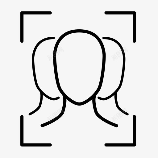 人脸识别人脸检测面部扫描图标svg_新图网 https://ixintu.com 人脸 安全 扫描 检测 识别 镜头 面部