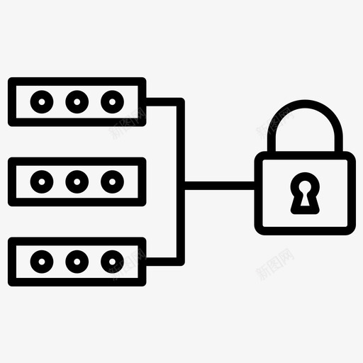 密码受保护保护图标svg_新图网 https://ixintu.com lineset227 保护 密码 粗体 编程