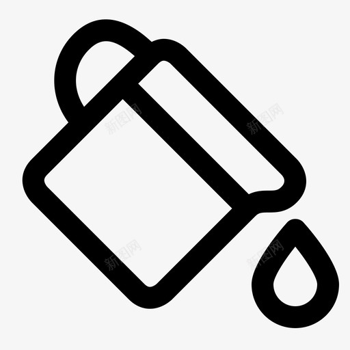 填充桶颜色图标svg_新图网 https://ixintu.com 填充 油漆 绘图 颜色