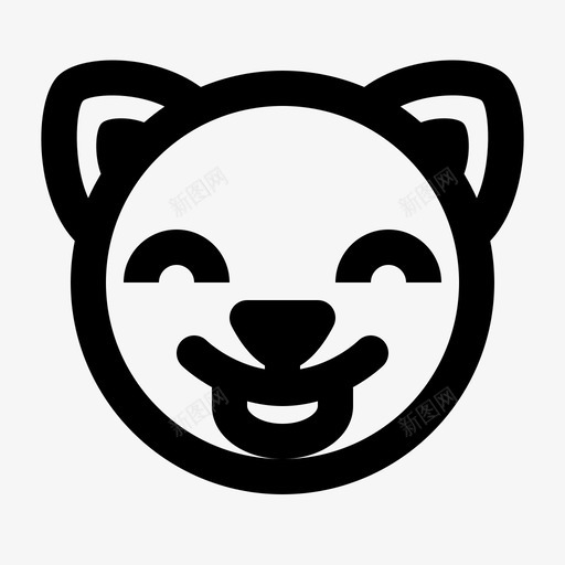 猫表情动物可爱图标svg_新图网 https://ixintu.com 动物 可爱 表情