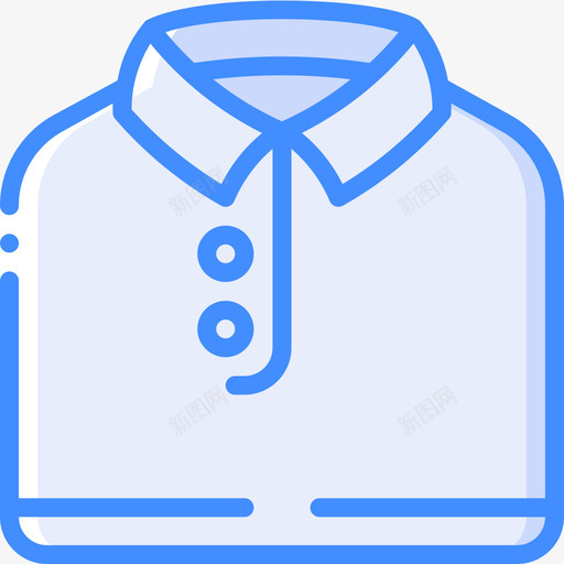 衬衫时装和服装蓝色图标svg_新图网 https://ixintu.com 时装 服装 蓝色 衬衫