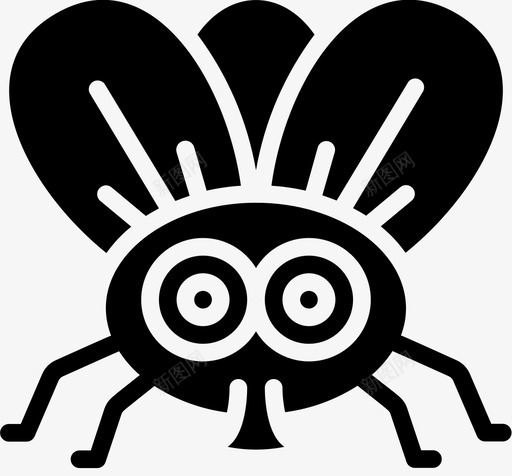 苍蝇虫子和昆虫2填充图标svg_新图网 https://ixintu.com 填充 苍蝇 虫子和昆虫2