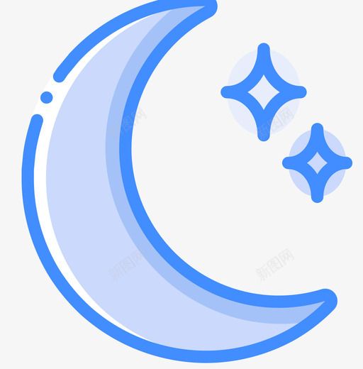夜间模式移动接口4蓝色图标svg_新图网 https://ixintu.com 夜间 接口 模式 移动 蓝色