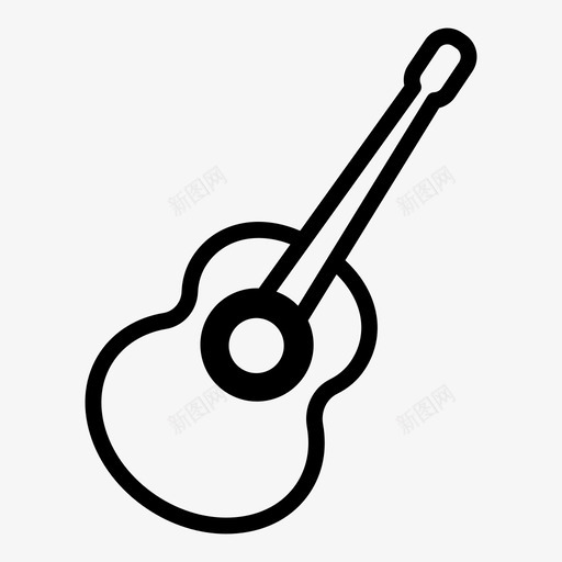 吉他吟游诗人音乐图标svg_新图网 https://ixintu.com 吉他 吟游 歌曲 诗人 音乐
