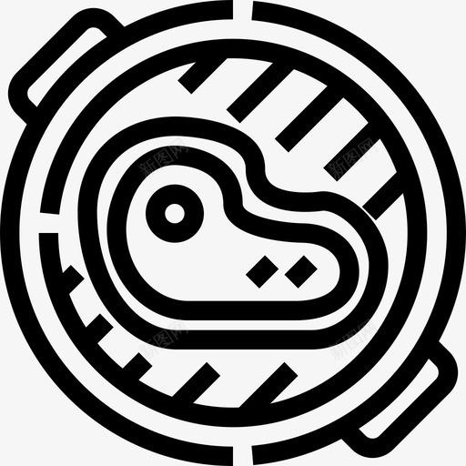 烤牛肉烧烤营养图标svg_新图网 https://ixintu.com 烤牛肉 烧烤 营养