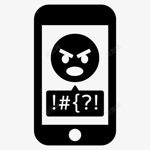 网络欺凌虐待消极图标svg_新图网 https://ixintu.com 消极 网络欺凌 虐待