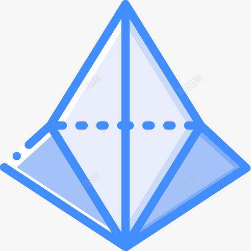 折叠折纸蓝色图标svg_新图网 https://ixintu.com 折叠 折纸 蓝色