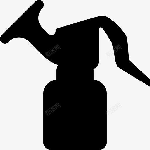 吸乳器喂奶哺乳图标svg_新图网 https://ixintu.com 产妇 吸乳 哺乳 喂奶 抽吸 部分 黑色