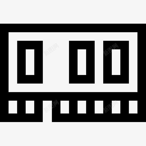 Ram计算机功能6线性图标svg_新图网 https://ixintu.com Ram 线性 计算机功能6